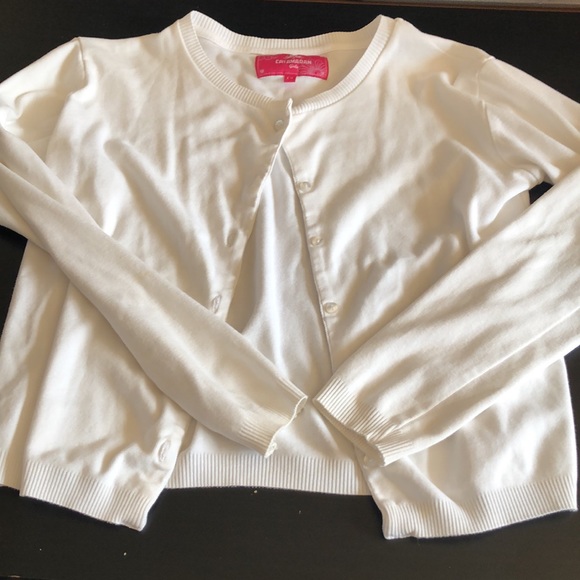 Justice shirt for girls and white sweater size 14 - Picture 3 of 4